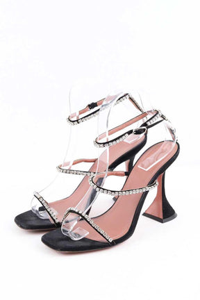 Talons Amina Muaddi  Noir