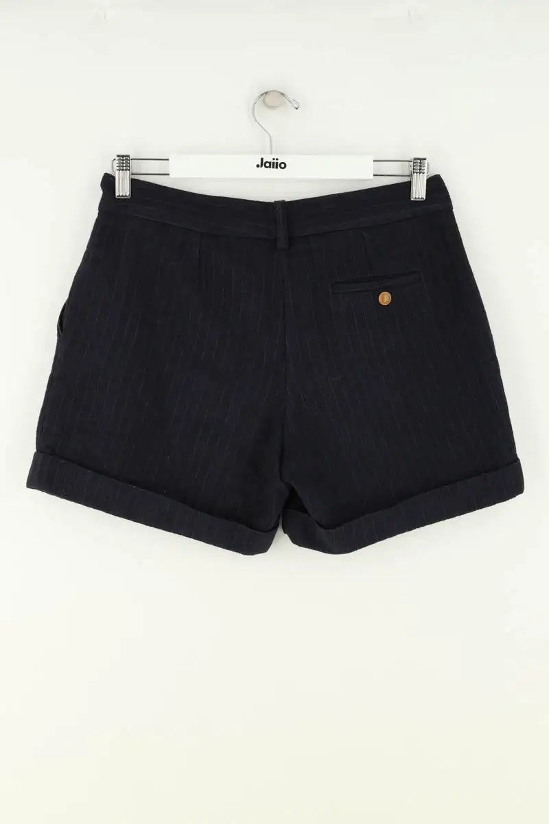 Mini short Maje Bleu en Laine