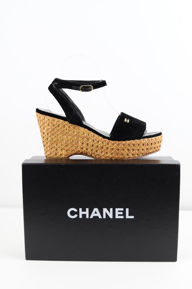 Sandales Chanel  Noir