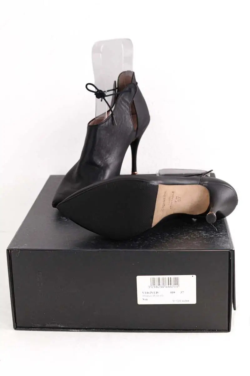 Talons Repetto Noir en Cuir