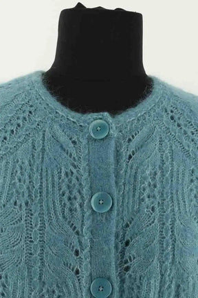 Cardigan Sézane Bleu en Laine