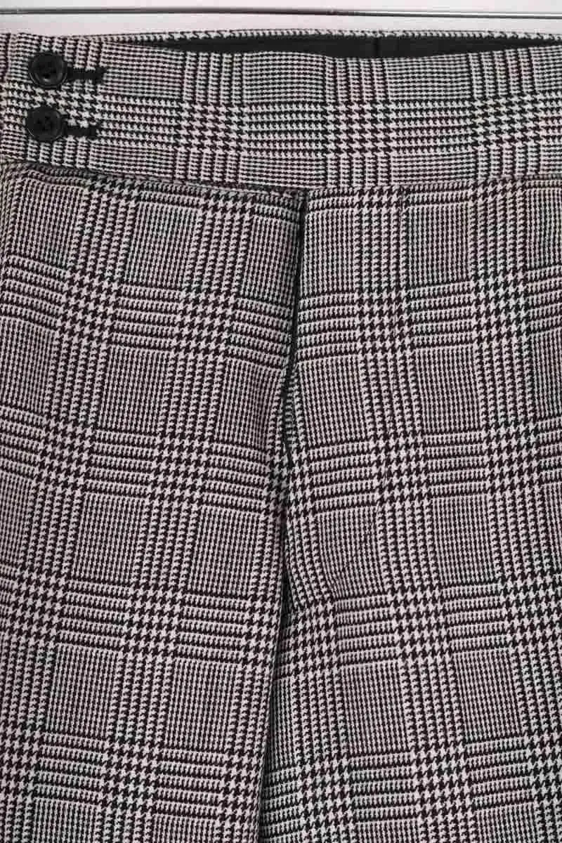Pantalon droit Comme Des Garçons Noir en Laine