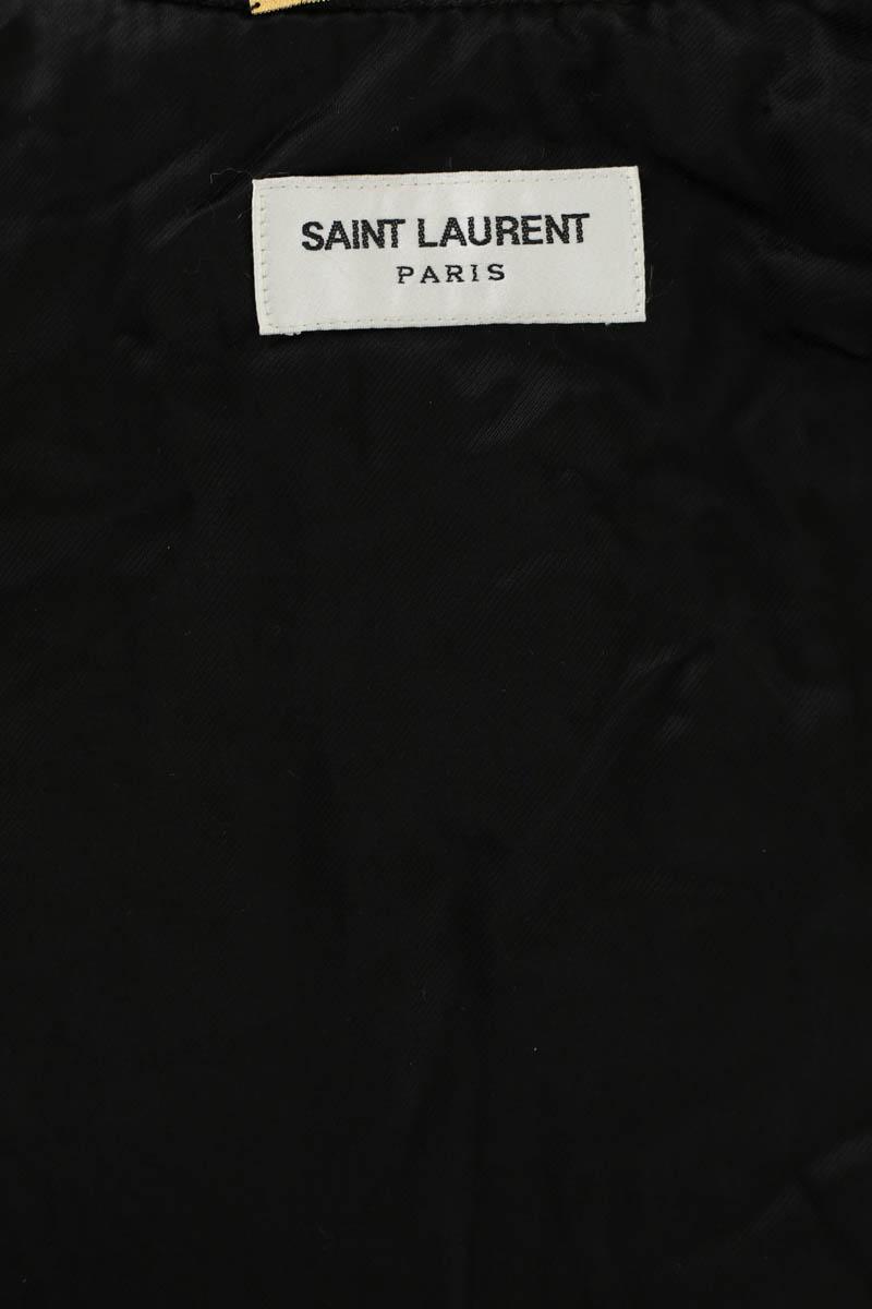 Veste en cuir Saint Laurent  Noir