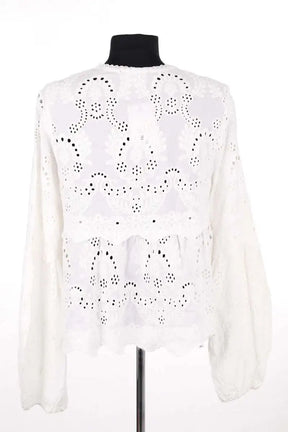 Blouse The Kooples Blanc en Viscose