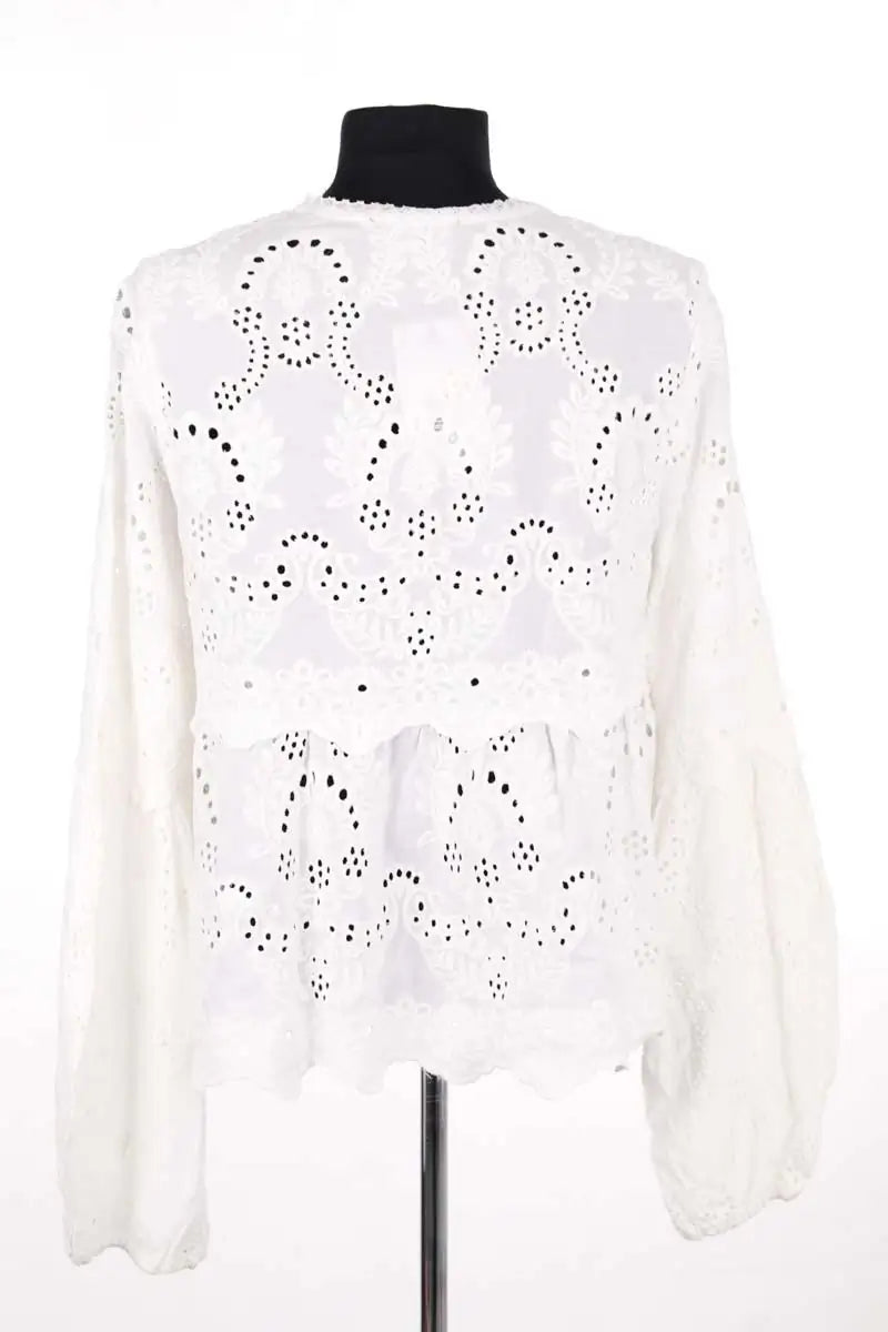 Blouse The Kooples Blanc en Viscose
