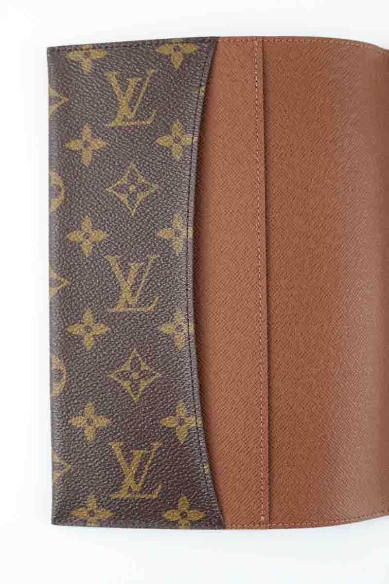 Couverture agenda de bureau Louis Vuitton  Marron