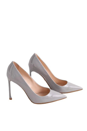 Talons Dior Gris en Cuir verni