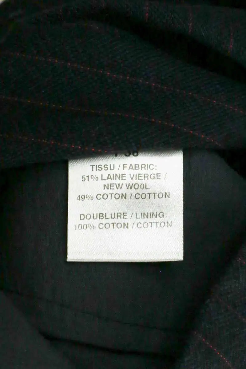 Mini short Maje Bleu en Laine