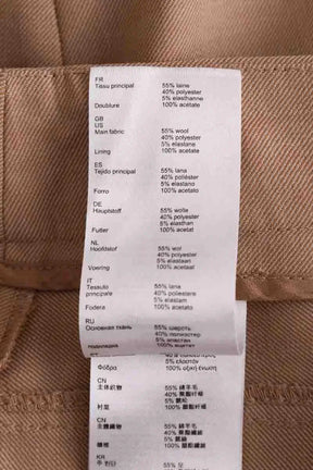 Pantalon droit Claudie Pierlot Beige en Synthétique