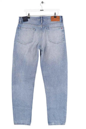 Jean droit Tommy Hilfiger Bleu en Coton
