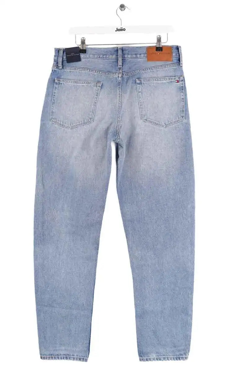 Jean droit Tommy Hilfiger Bleu en Coton