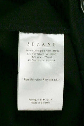 Pantalon large Sézane Noir en Synthétique