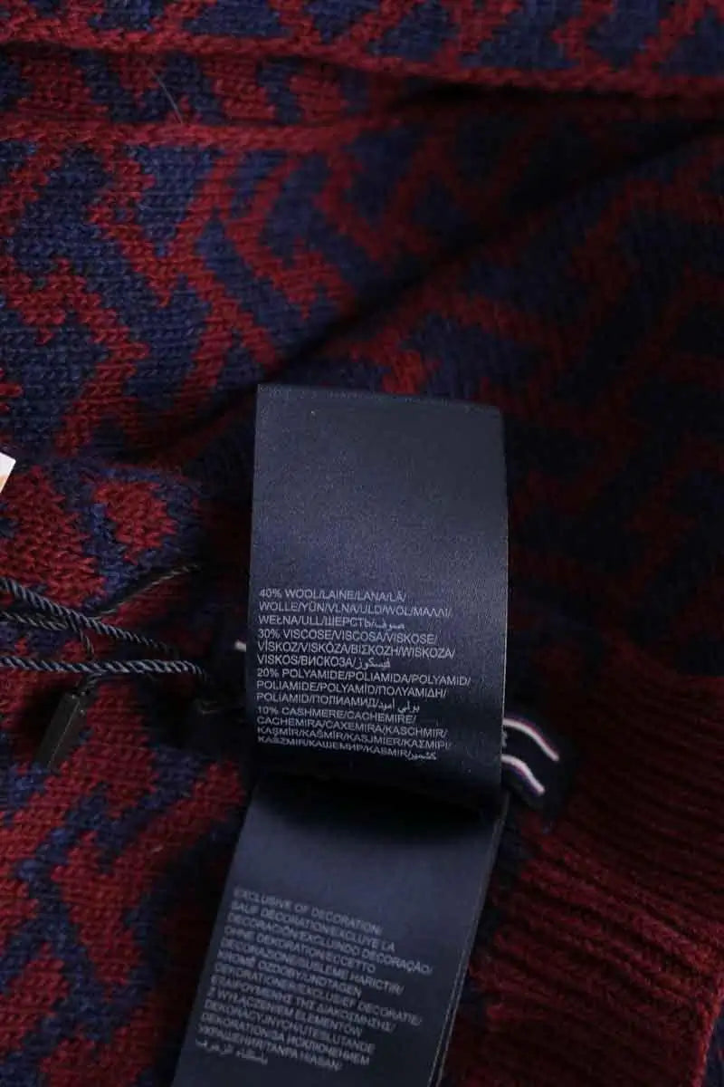 Écharpe Tommy Hilfiger Bordeaux en Laine