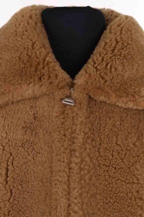 Manteau Sandro Camel en Synthétique