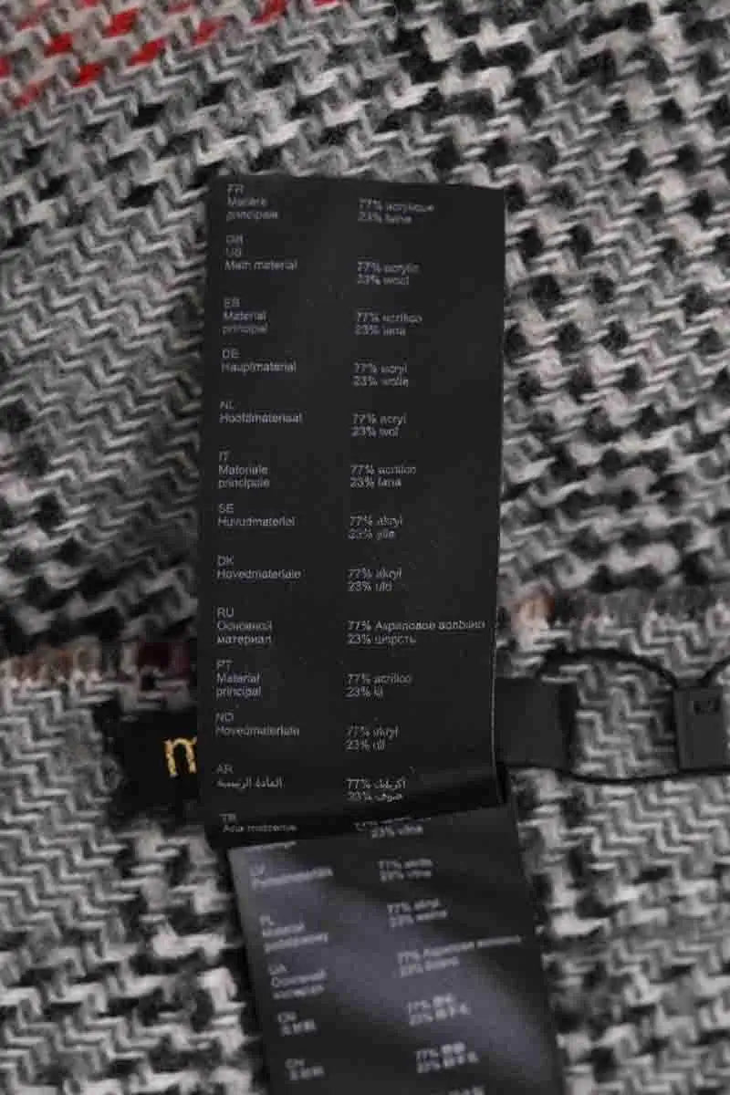 Écharpe Maje Gris en Synthétique
