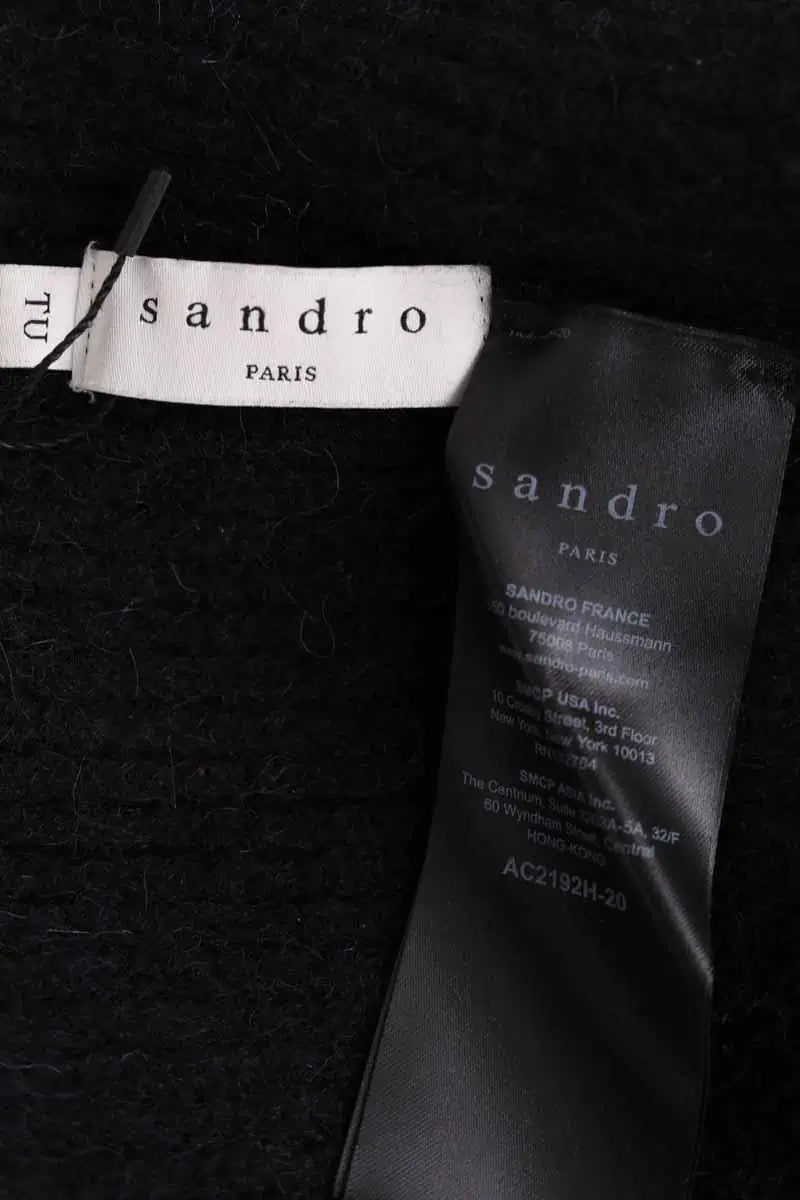 Bonnet Sandro Noir en Laine