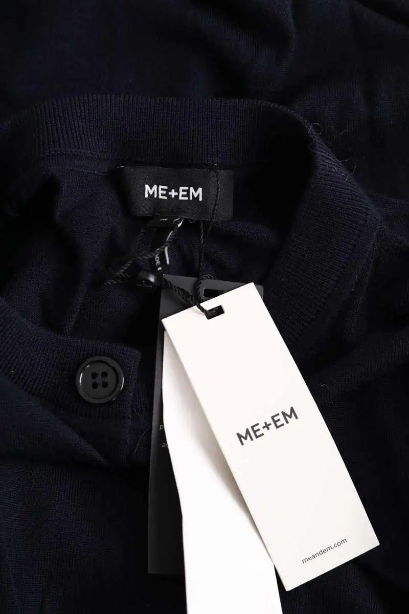 Cardigan ME + EM Bleu en Laine