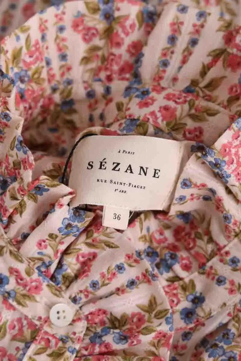 Blouse Sézane Beige en Coton