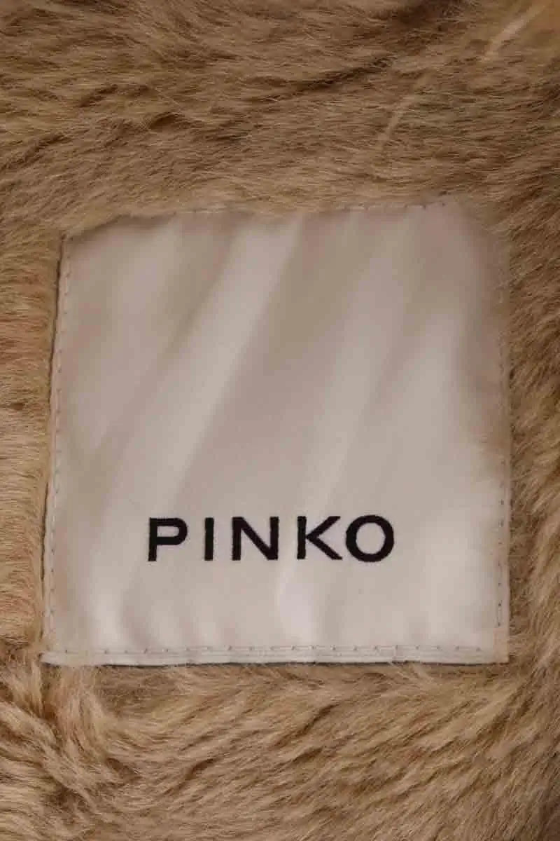 Manteau Pinko Kaki en Synthétique
