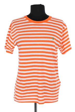 T-shirt Ralph Lauren Orange en Coton, taille S - Seconde Main