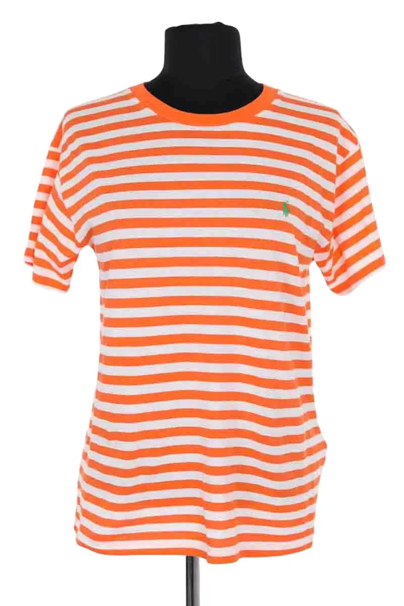 T-shirt Ralph Lauren Orange en Coton, taille S - Seconde Main