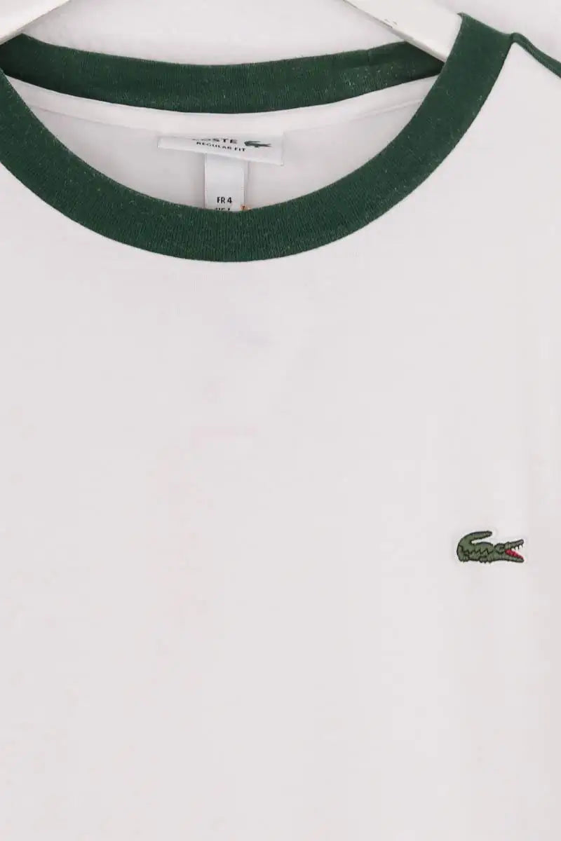 T-shirt Lacoste Blanc en Coton