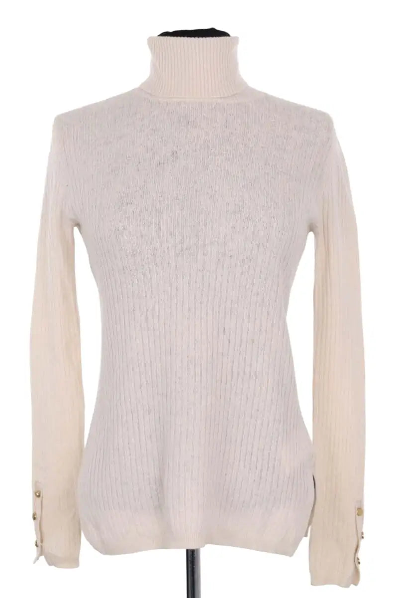 Pull col roulé  Gerard Darel Beige en Laine, taille L - Seconde Main