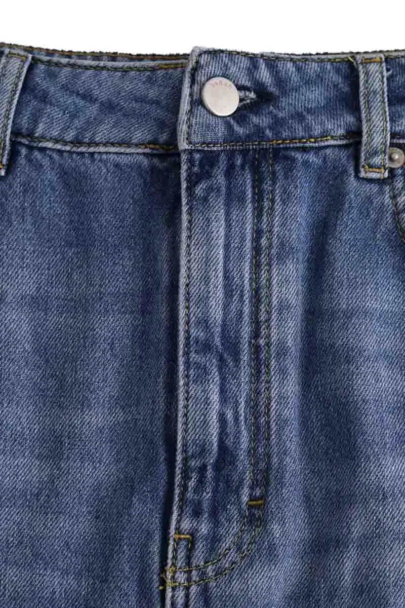 Jupe Ba&Sh Bleu en Coton