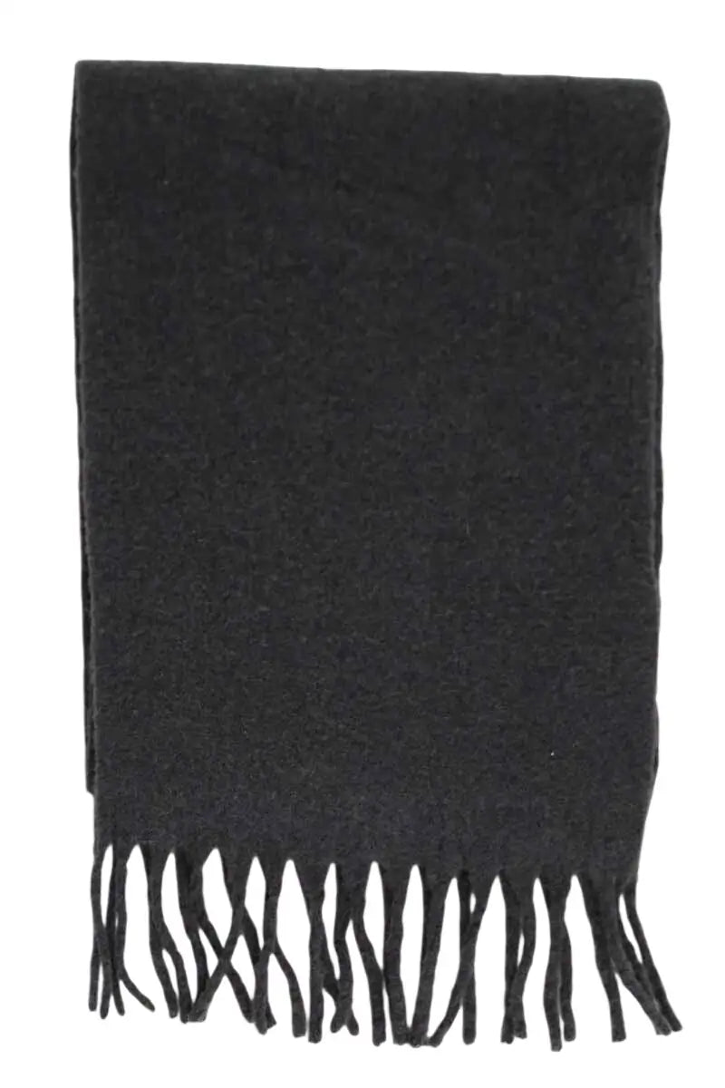 Foulard American Vintage Anthracite en Laine - Seconde Main