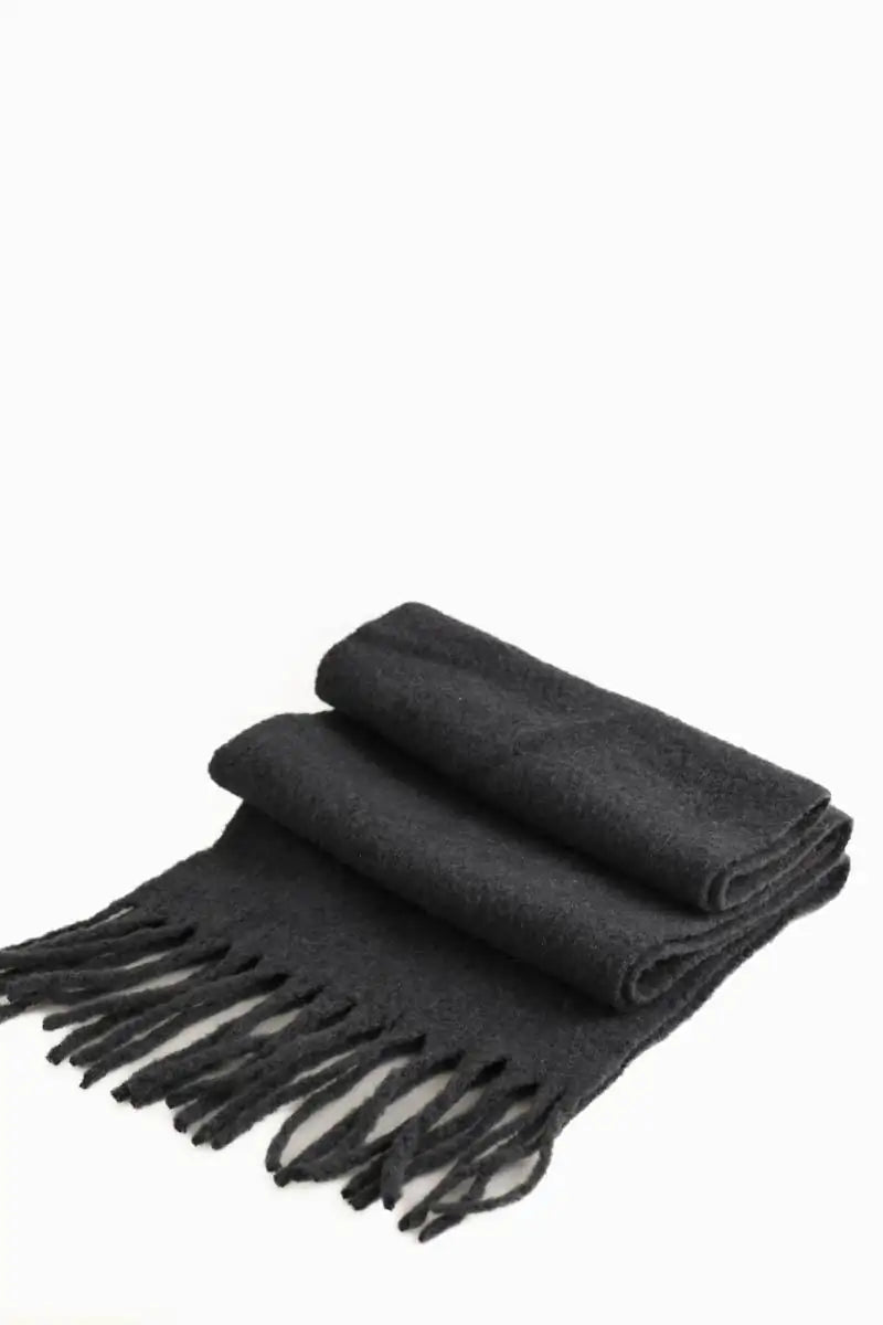 Foulard American Vintage Anthracite en Laine