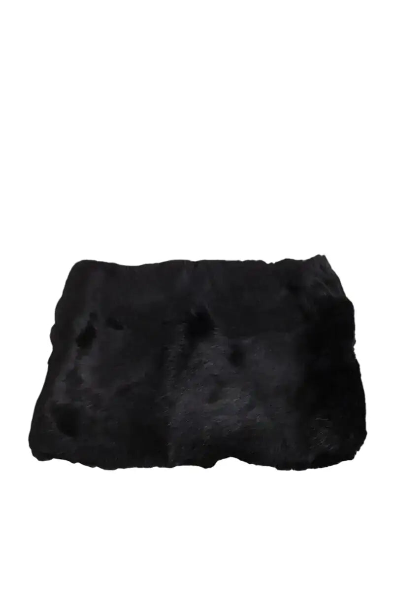Foulard Celine Noir en Fourrure - Seconde Main