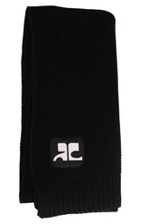 Foulard Courrèges Noir en Laine - Seconde Main