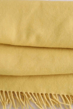 Foulard Hermès Jaune en Laine