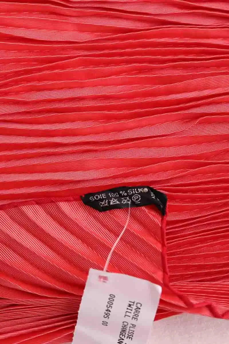 Foulard Hermès Rose en Soie