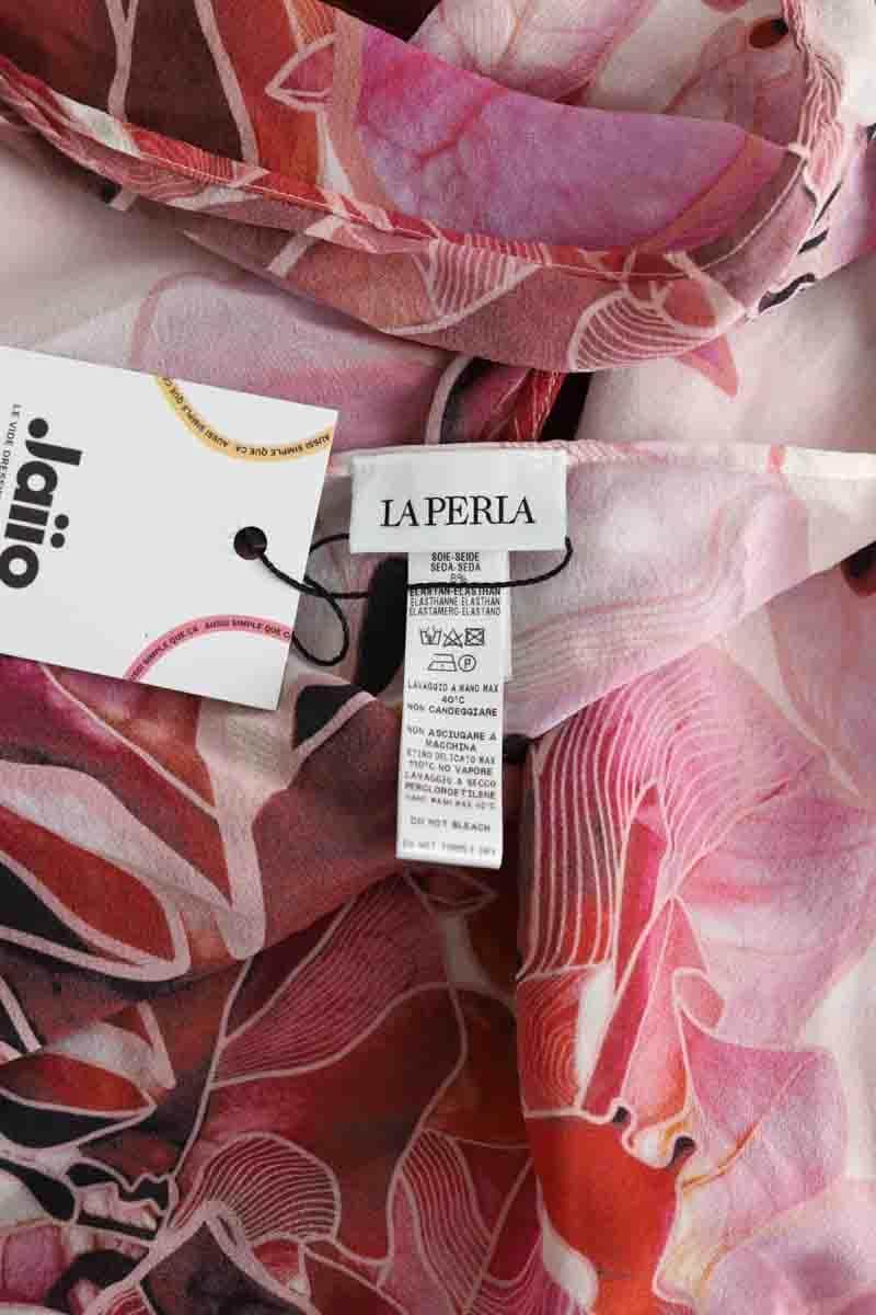 Foulard La Perla Rose en Soie