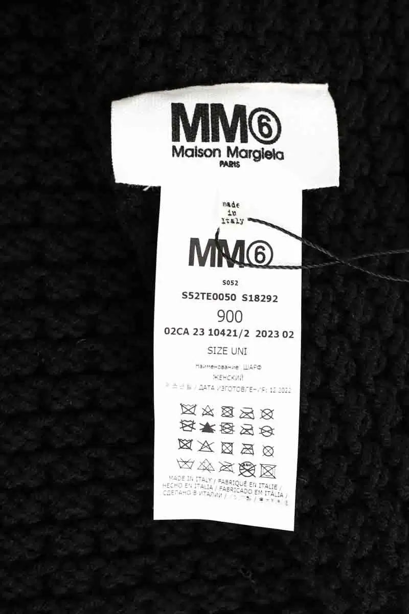 Foulard Maison Martin Margiela Noir en Laine