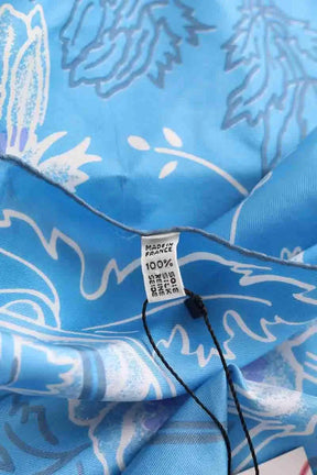 Foulard Nina Ricci Bleu en Soie