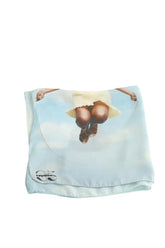 Foulard Puntoseta Bleu en Soie - Seconde Main