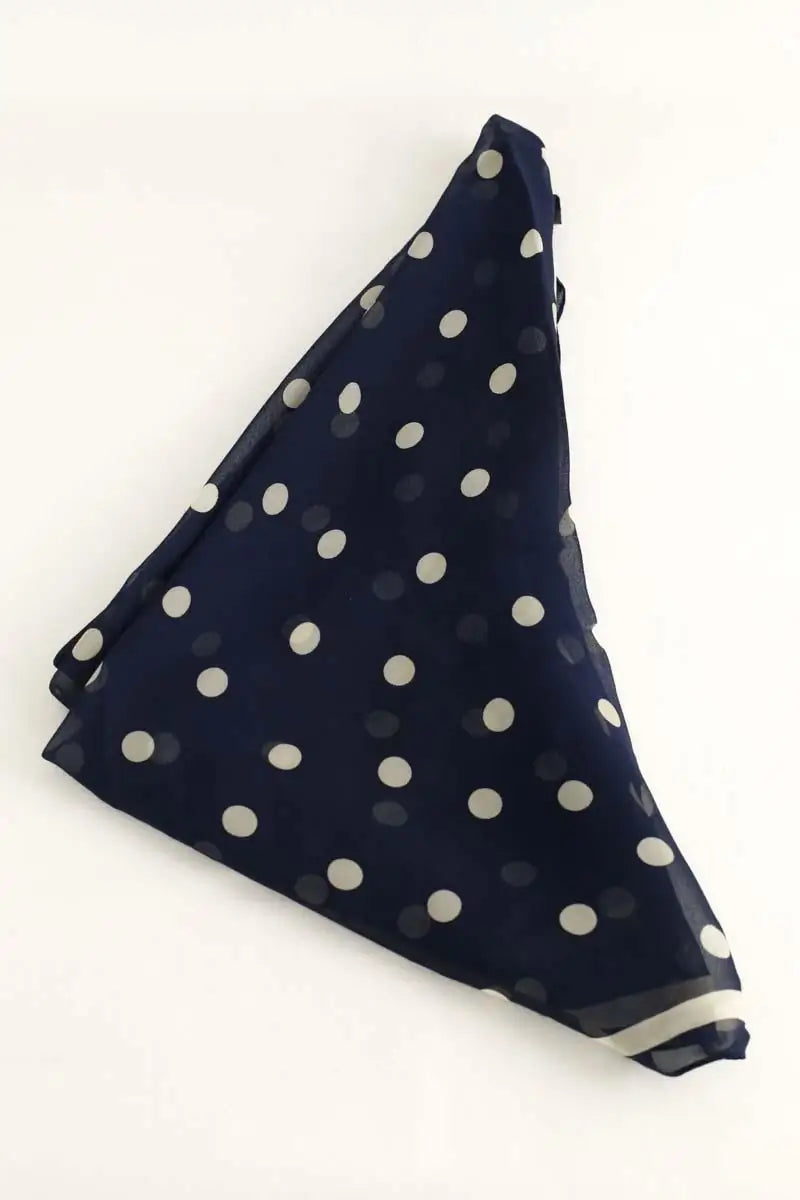 Foulard Ralph Lauren Marine en Soie