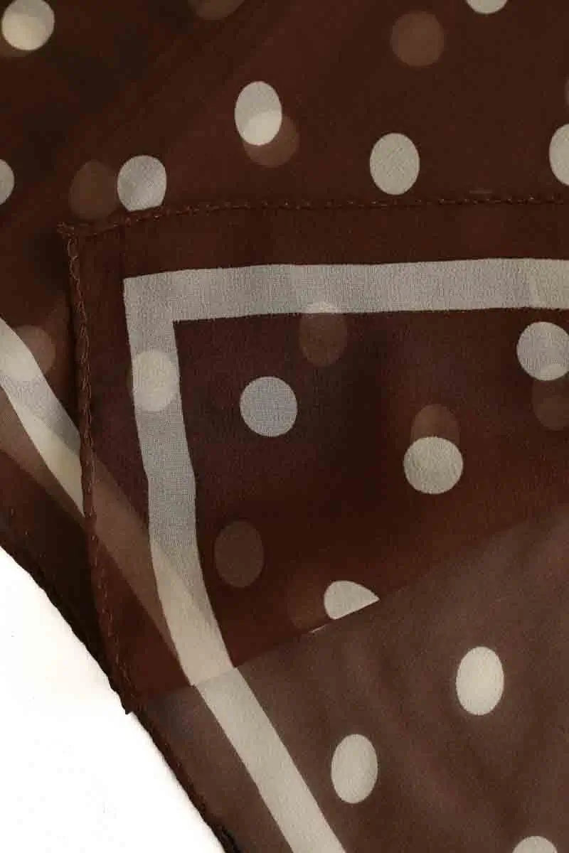Foulard Ralph Lauren Marron en Soie