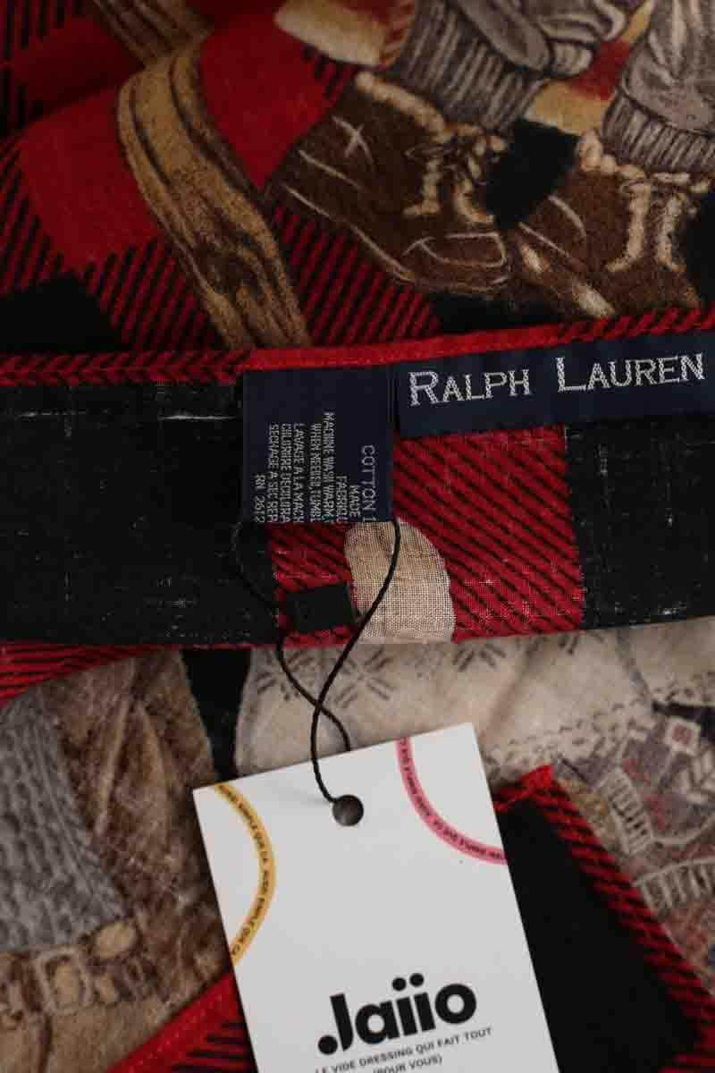 Foulard Ralph Lauren Rouge en Coton