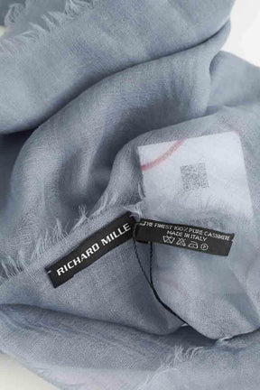 Foulard Richard Mille Bleu en Cachemire