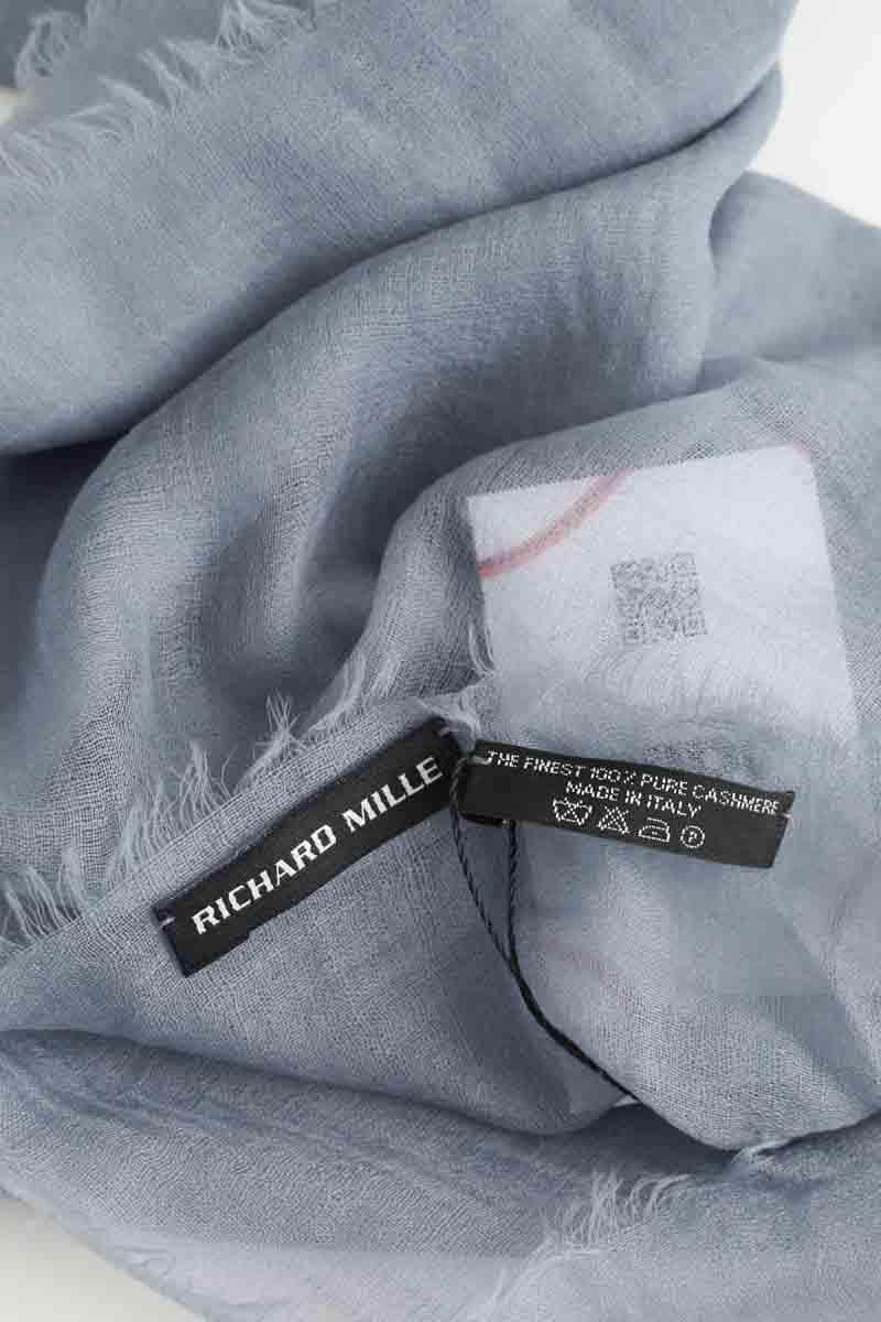 Foulard Richard Mille Bleu en Cachemire