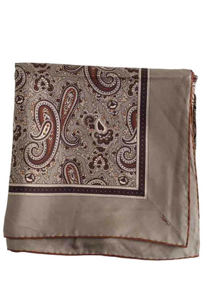 Foulard Saint Laurent Gris en Soie - Seconde Main