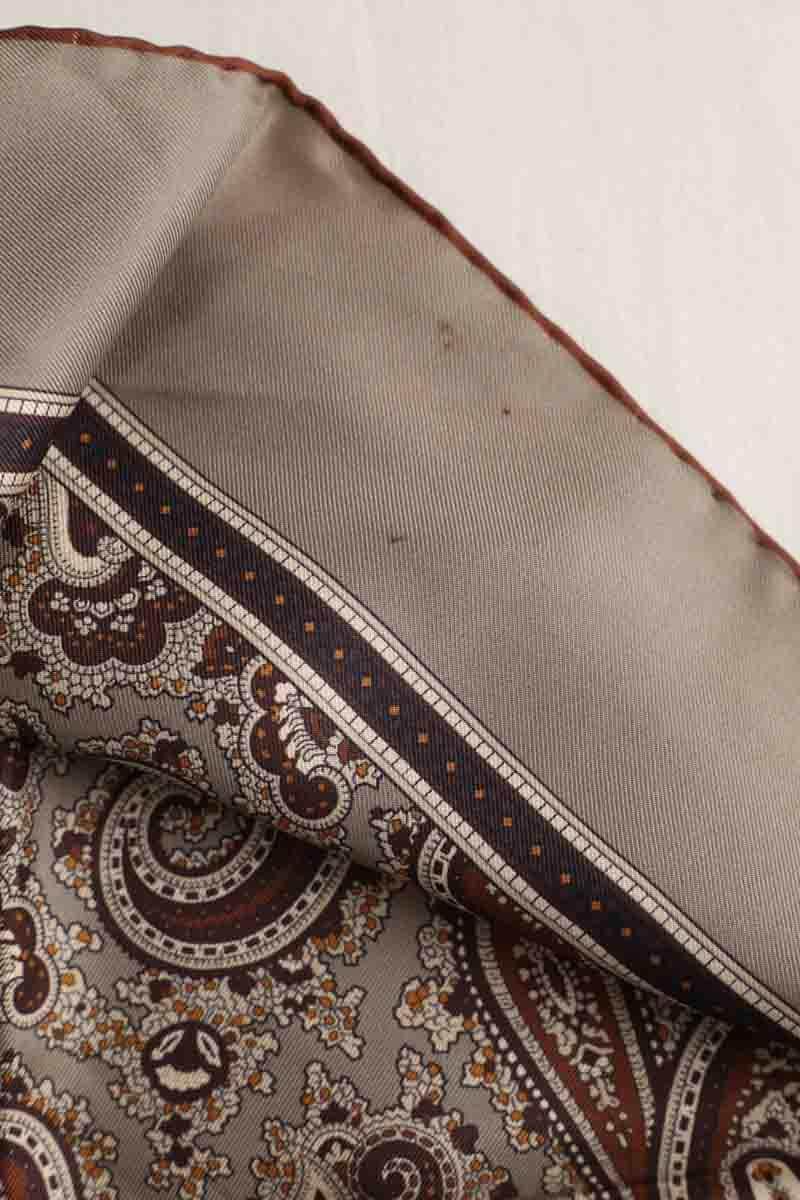 Foulard Saint Laurent Gris en Soie