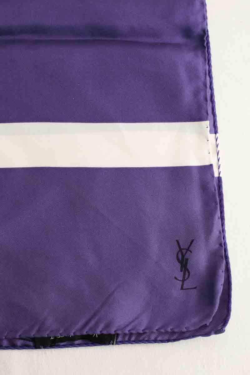 Foulard Saint Laurent Violet en Soie