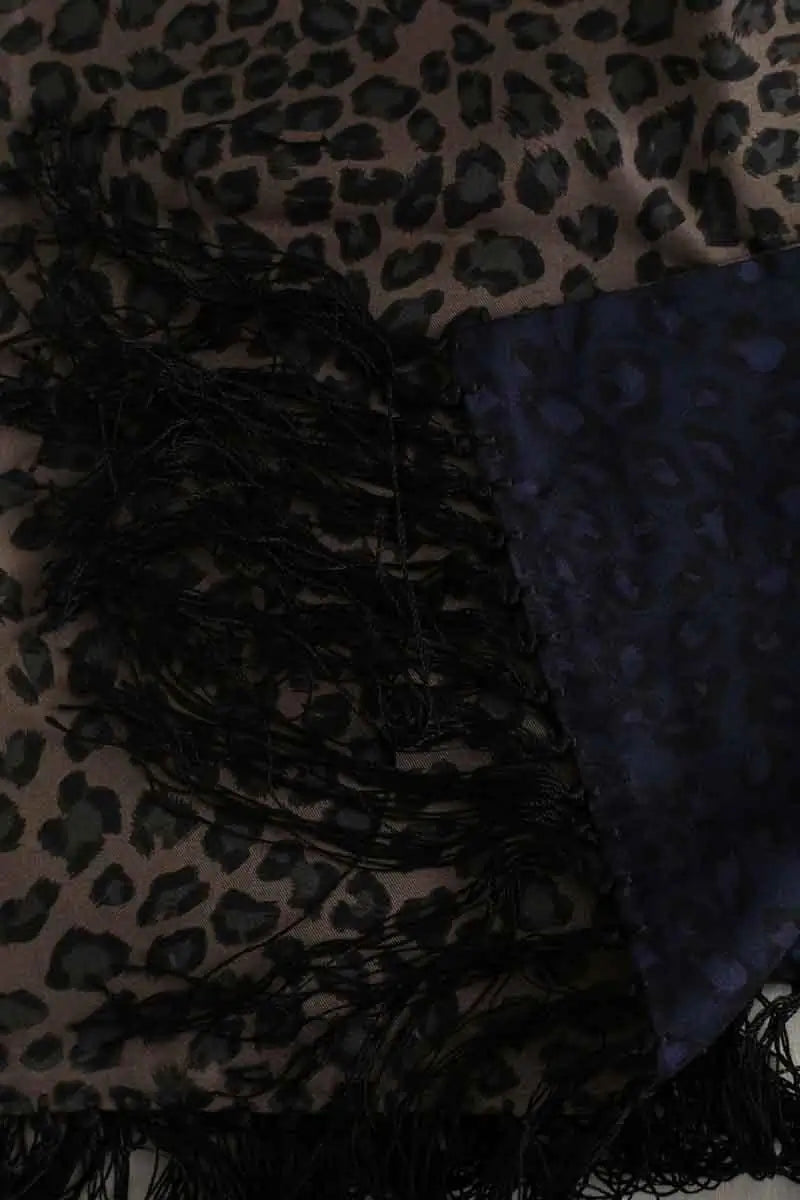 Foulard The Kooples Marine en Soie