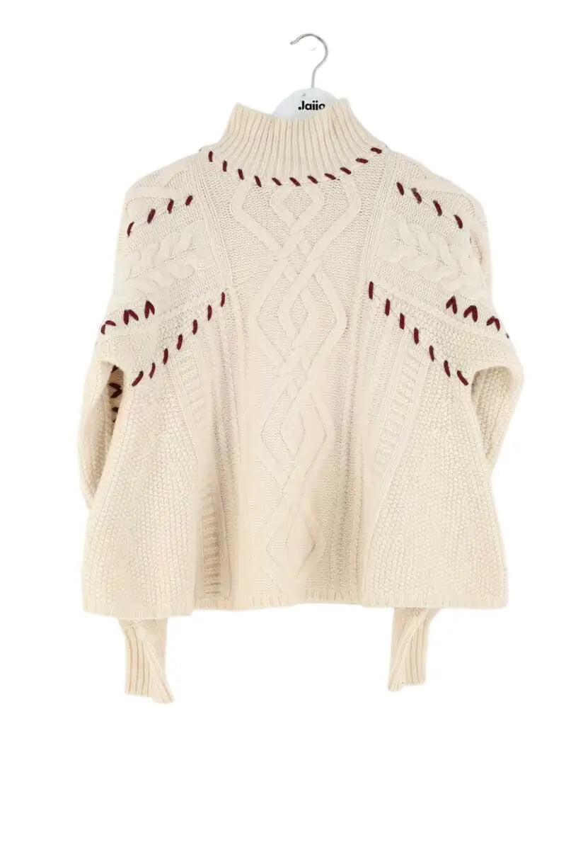 Pull Ba&Sh Ecru en Laine, taille XS - Seconde Main