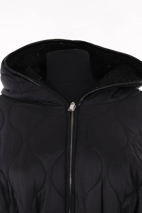 Manteau Maje Noir en Synthétique