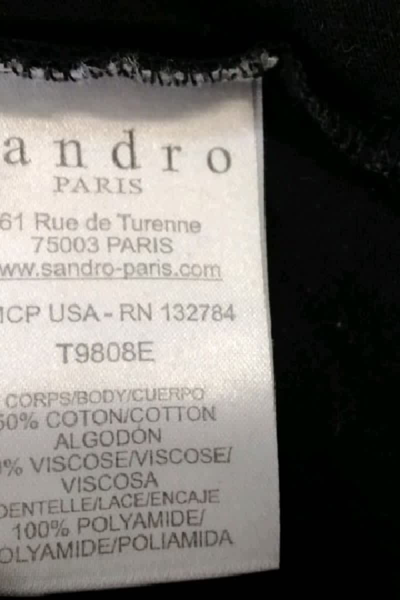 Top sans manche Sandro  Noir
